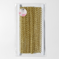 Тесьма декоративная «Петля», 12 мм, 10 ± 1 м, цвет золотой Тесьма декоративная «Петля», 12 мм, 10 ± 1 м, цвет золотой