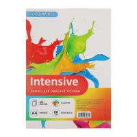 Бумага цветная А4, 100 листов Calligrata Интенсив, 5 цветов, 80 г/м&sup2;