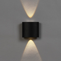 Светильник фасадный &laquo;Полусфера&raquo;, FSD-075, 2 Вт, 3000К, 1 луч, IP65, 220 В, пластик, черный   1008420