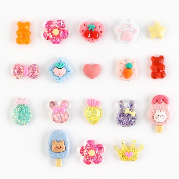 Большой набор для создания акриловых брелоков с наклейками Большой набор для создания акриловых брелоков с наклейками