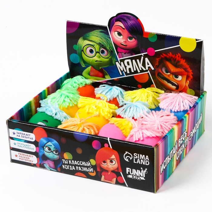 Антистресс сквиш мялка капитошка &laquo;Эмоции&raquo;, в шоубоксе, с мукой