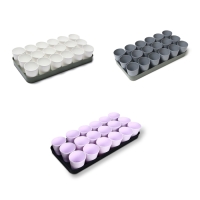 Набор для рассады: стаканы по 250 мл (18 шт.), поддон 40 &times; 20 см, цвет МИКС, Greengo