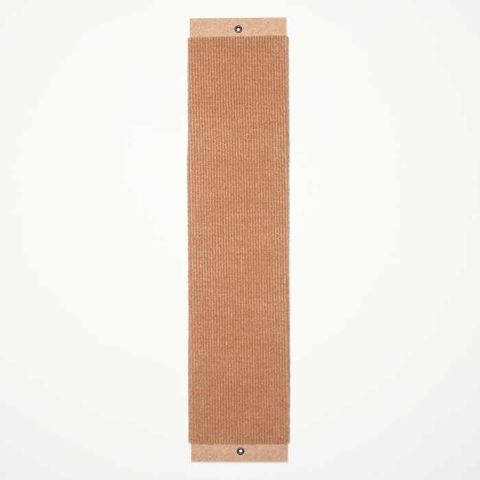 Когтеточка с пропиткой "Пижон", ДВП ковролин, 55х 13 см, бежевая