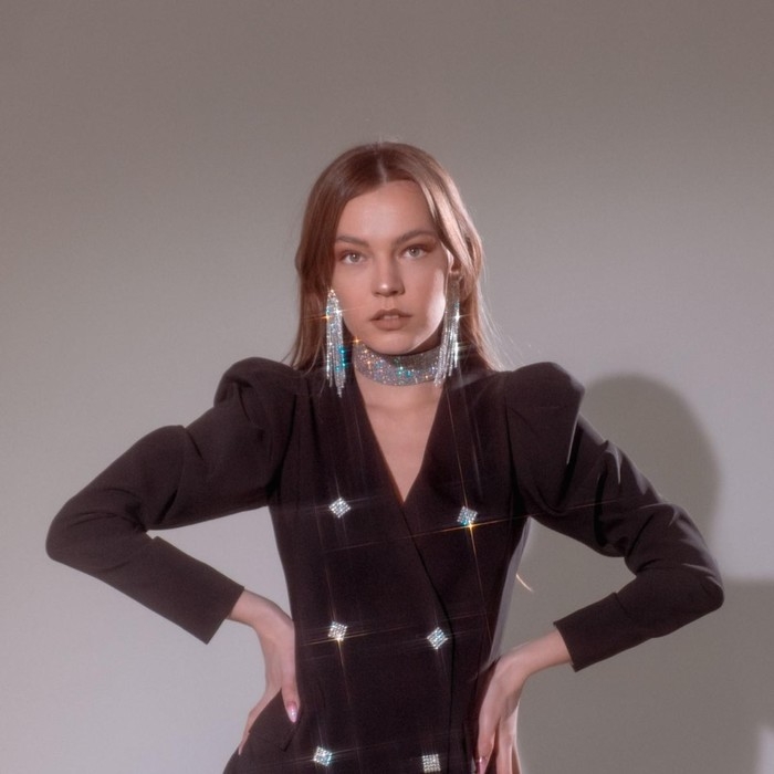 Серьги висячие со стразами «Лёд» полукруг, цвет белый в серебре Серьги висячие со стразами «Лёд» полукруг, цвет белый в серебре