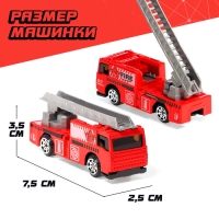 Грузовик металлический &laquo;Перевозчик&raquo;, инерция, с 6 машинками