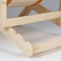 Шезлонг гибкий, усиленный, лакированный, хвоя, 100&times;65&times;78см