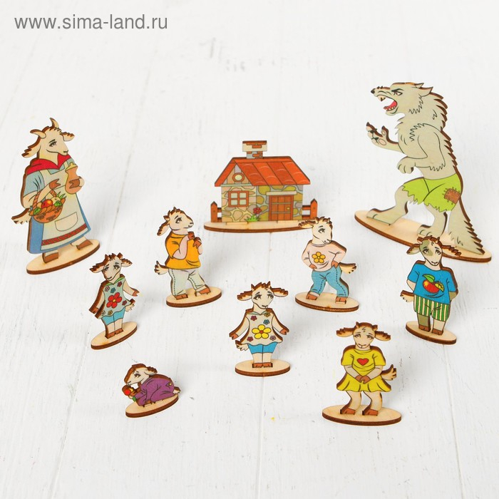 Кукольный театр сказки на столе &laquo;Семеро козлят&raquo;