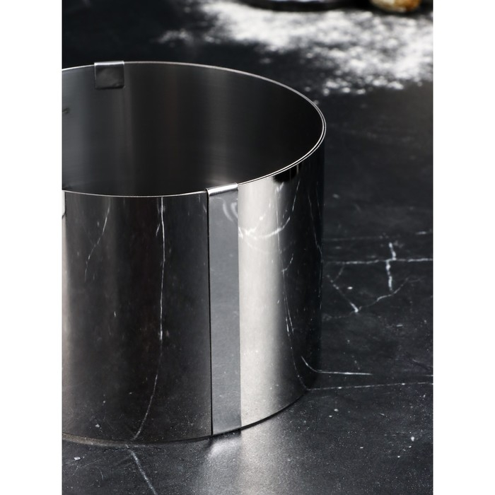 Форма для выпечки и выкладки с регулировкой размера &laquo;Круг&raquo;, h-10 см, d-14-20 см