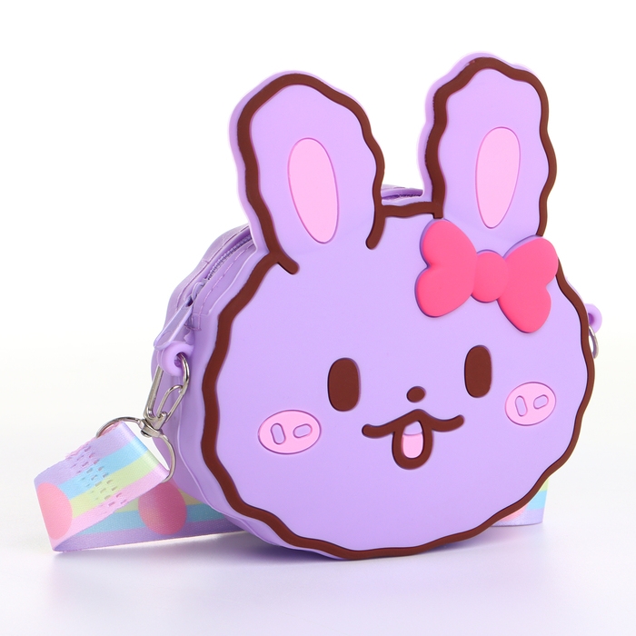 Сумка детская на молнии «Выбражулька», цвет сиреневый Сумка детская на молнии «Выбражулька», цвет сиреневый