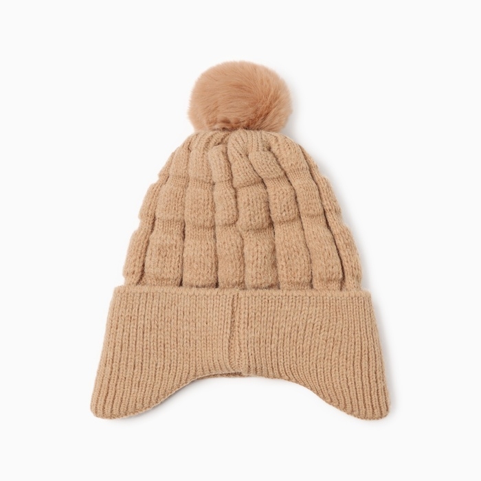 Шапка детская MINAKU, цвет бежевый, р-р 46-48