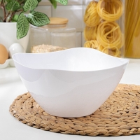 Салатник пластиковый &laquo;Рондо&raquo;, 2 л, цвет белый