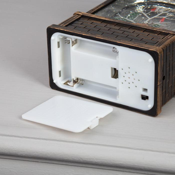 Светодиодная фигура &laquo;Дети и снеговик&raquo; 14 &times; 24 &times; 8 см, пластик, батарейки ААх3 (не в комплекте), USB, свечение тёплое белое