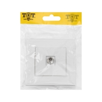 Розетка телевизионная одноместная TOT Glossy Glass, скрытая, стекло, белая Розетка телевизионная одноместная TOT Glossy Glass, скрытая, стекло, белая