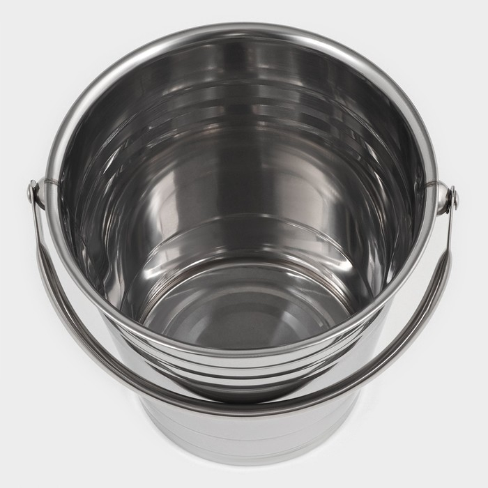 Ведро для льда из нержавеющей стали &laquo;Классик&raquo;, 17&times;16&times;15 см