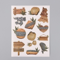 Фотоальбом 25 листов (наклейки+кольца) "Текстура дерево и камень" 19х27х3 см Фотоальбом 25 листов (наклейки+кольца) "Текстура дерево и камень" 19х27х3 см