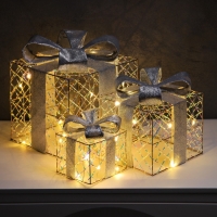 Светодиодная фигура &laquo;Подарки&raquo; 20х15х10 см, 35 LED, батарейки АAх2 (не в комплекте), свечение теплое белое