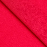 Бумага для упаковки и поделок, гофрированная, красная, вишневая, однотонная, двусторонняя, рулон 1 шт., 0,5 х 2,5 м