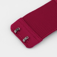 Застёжка-удлинитель для бюстгальтера, 3 ряда 2 крючка, 3,2 × 10,5 см, 5 шт, цвет бордовый Застёжка-удлинитель для бюстгальтера, 3 ряда 2 крючка, 3,2 × 10,5 см, 5 шт, цвет бордовый