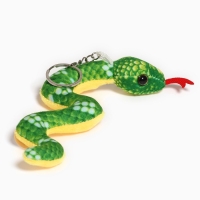 Новый год! Мягкая игрушка &laquo;Змейка&raquo; на брелоке, 18 см, цвет МИКС