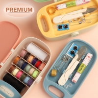 Швейный набор Premium, 43 предмета, в двухъярусном боксе, 15,5 × 6 см, цвет МИКС Швейный набор Premium, 43 предмета, в двухъярусном боксе, 15,5 × 6 см, цвет МИКС