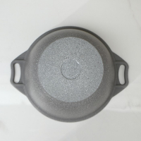 Кастрюля, 3 л, d=24 см, h=12,5 см, антипригарное покрытие, цвет светлый мрамор