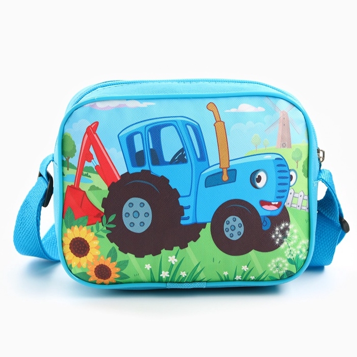 Сумочка детская 19.5*14.5*7см, Синий трактор Сумочка детская 19.5*14.5*7см, Синий трактор