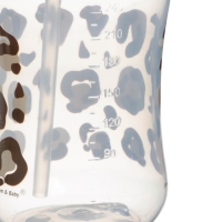 Поильник-непроливайка с трубочкой,от 9 мес., 270 мл., &laquo;Леопард&raquo;, M&B