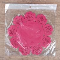 Подставка под горячее &laquo;Летний домик&raquo;, d=19 см, цвет фиолетовый