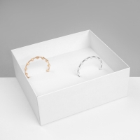 Подставка для украшений &laquo;Шкатулка&raquo; 12 мест, 18&times;16&times;7 см, цвет белый