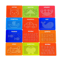 Планшет обучающий &laquo;Магнитное рисование&raquo;, цвет синий, 375 отверстий