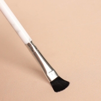 Набор кистей для макияжа &laquo;Мрамор&raquo;, 5 предметов, цвет белый/чёрный