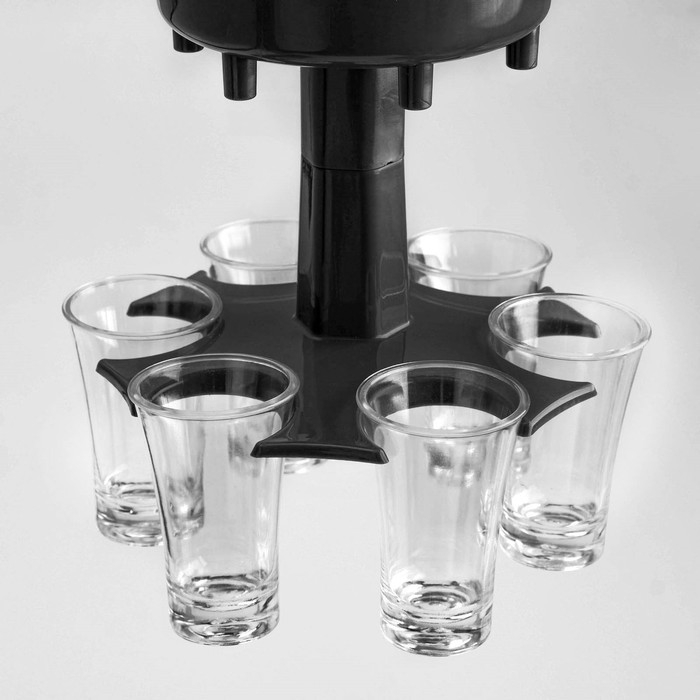 Рюмки набор "Налей всем сразу" 6 штук по 35 мл, горлышко d-10 см