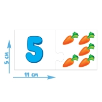 Парные пазлы &laquo;Счёт&raquo;, 12 пазлов, 24 детали
