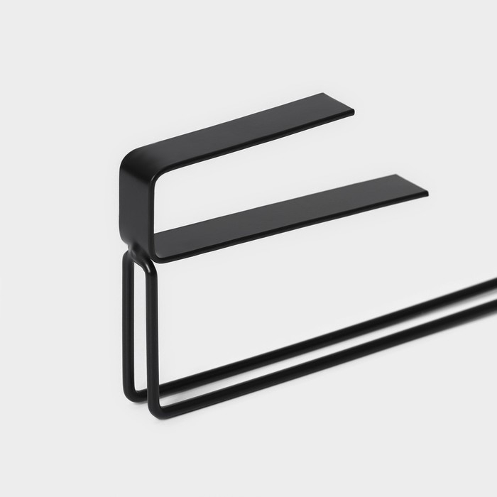 Держатель для бумажных полотенец подвесной Доляна &laquo;Лофт&raquo;, 20,6&times;3&times;10,1 см, цвет чёрный