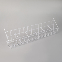 Корзина под семена, длина 60 см, размер кармана 10&times;7&times;9,5 цвет белый