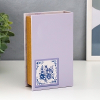 Сейф-книга дерево кожзам "Синие цветы и лисица" 17х11х5 см Сейф-книга дерево кожзам "Синие цветы и лисица" 17х11х5 см