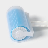 Ролик для чистки одежды в футляре силиконовый, 17&times;11&times;6 см, цвет голубой