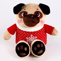 Мягкая игрушка &laquo;Боня&raquo;, в красном свитере, новогодний, 25 см