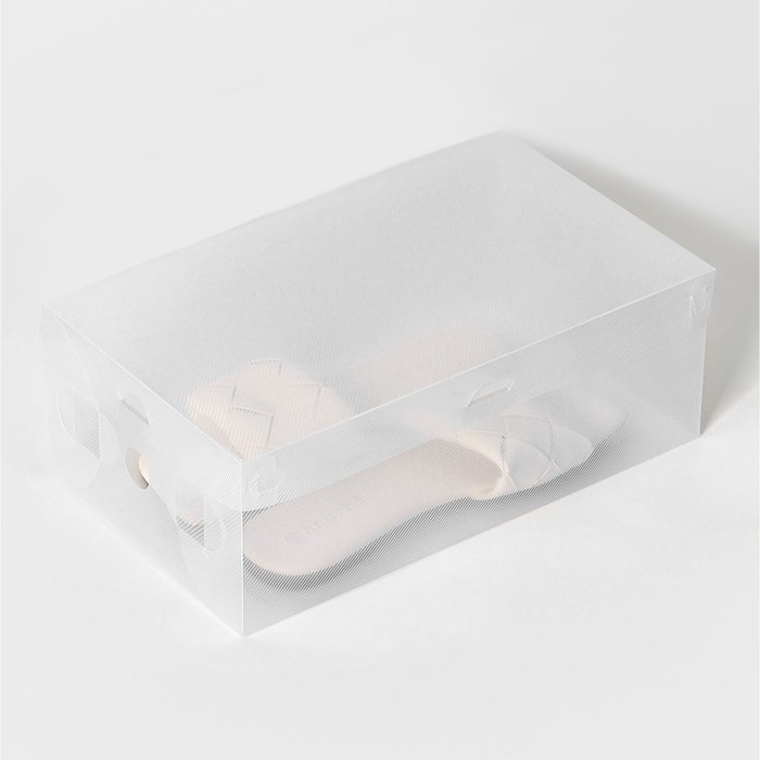 Коробка для хранения обуви с крышкой Large size, 20&times;33&times;12 см, 6 шт