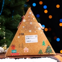 Новогодний подарочный набор косметики. Бомбочки для ванны &laquo;Пирамидка&raquo;, красный, 120 г. Новый год