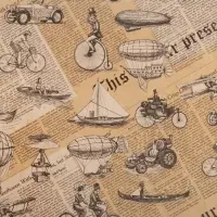 Бумага упаковочная крафтовая &laquo;Ретро газета&raquo;, 70 х 100 см