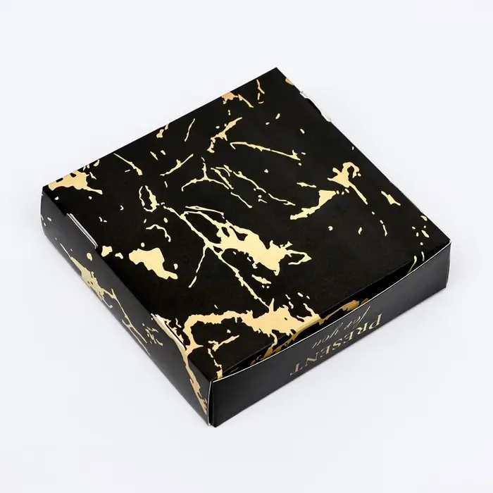 Коробка сборная с окном, &laquo;Презент&raquo;, 11.5&times;11.5&times;3 см