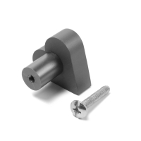 Ручка кнопка мебельная &ldquo;HEART&ldquo;, цвет серый