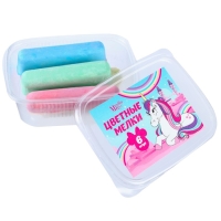 Мелки цветные, Минни и Единорог, 6 цветов Мелки цветные, Минни и Единорог, 6 цветов