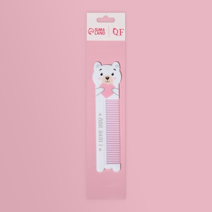 Расчёска фигурная &laquo;Мишутка&raquo;, 14,7 &times; 3,8 см