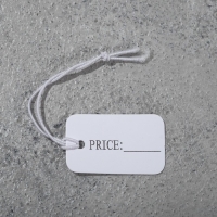 Ценник набор 100 шт., с надписью 1,5&times;2,5, цвет белый