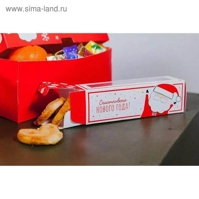 Коробка складная &laquo;Счастья&raquo; 18 х 5,5 х 5,5 см.