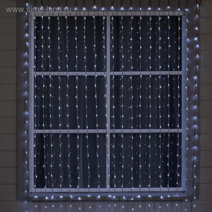 Гирлянда «Водопад» 2 × 6 м, IP44, УМС, прозрачная нить, 1500 LED, свечение белое, 8 режимов, 220 В Гирлянда «Водопад» 2 × 6 м, IP44, УМС, прозрачная нить, 1500 LED, свечение белое, 8 режимов, 220 В