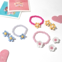Набор детский &laquo;Выбражулька&raquo; 2 предмета: клипсы, браслет, лютики, цвет МИКС