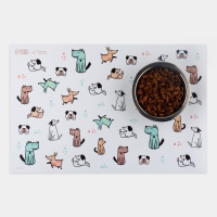 Коврик под миску &laquo;Собачья радость&raquo; , 43х28 см